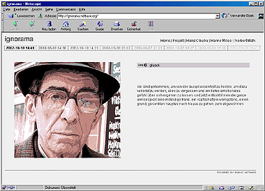 ignorama, screenshot (10.10.2002)