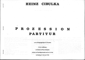 PROZESSION / Partitur